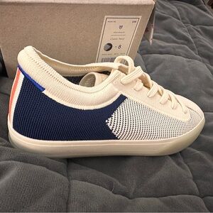 Rothy's Navy and Cream Athletic Shoes